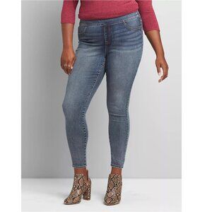 Plus Size 24 Lane Bryant High Rise Pull On Jegging Jeans Flex Magic Waistband